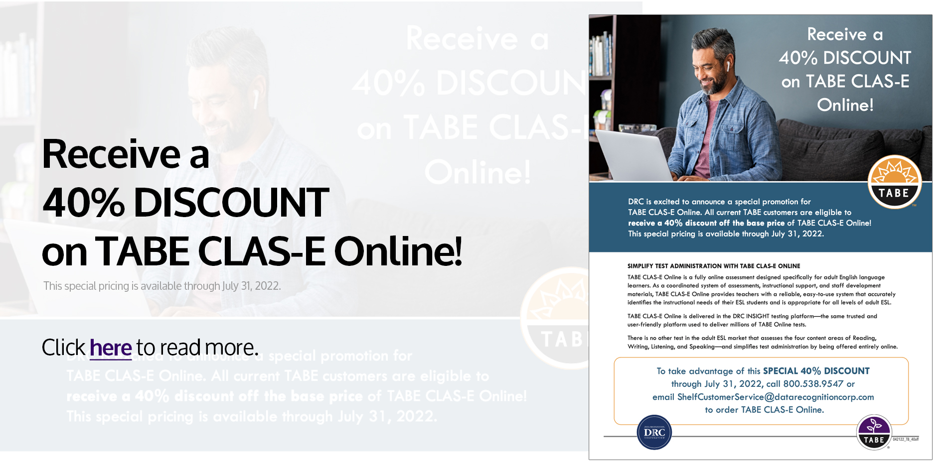 TABE CLAS-E Online 40% Off